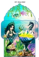 Mermaid queen greens gift money wallet