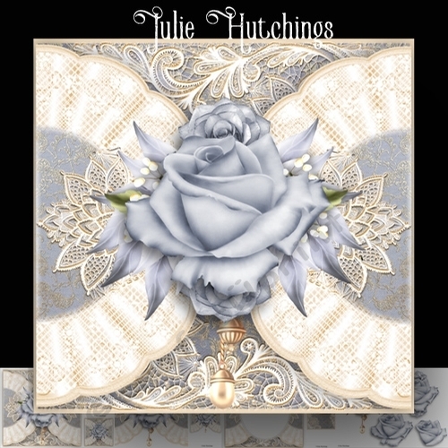 Blue Rose and Lace