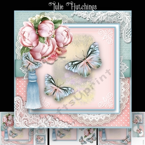 Peonies and Butterflies