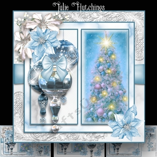 Beautiful blue Christmas