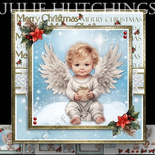 shining light a Christmas Angel