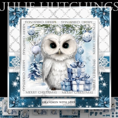Snow White Christmas Owl