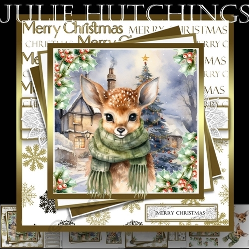 Cozy Christmas Deer