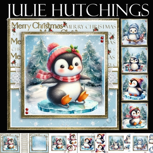 Penguin fun in the snow