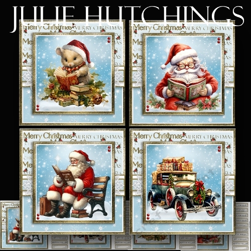 Night Before Christmas 8x8 card fronts