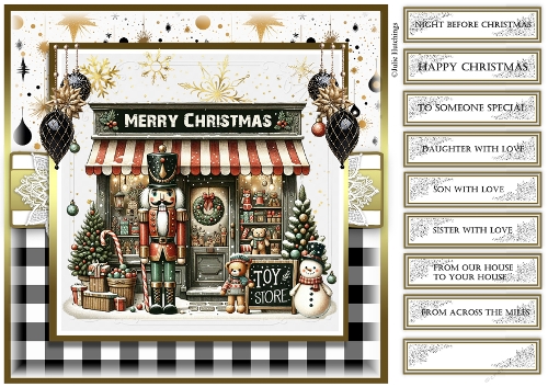 The toy shop 8x8 card front