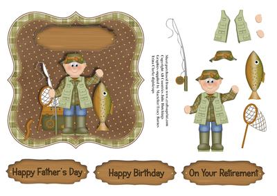 Gone Fishing Card Topper