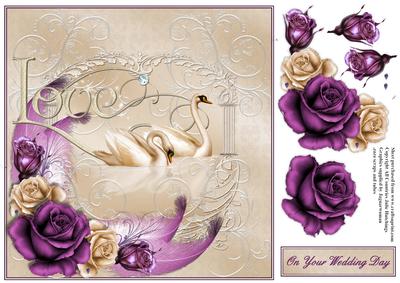 Swans 8x8 Wedding Day Topper