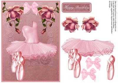 Pretty Pink Ballet Card Front