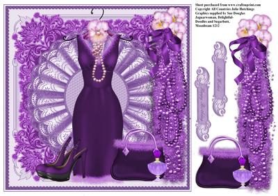 Simply Divine Shoes and Bag Card Topper