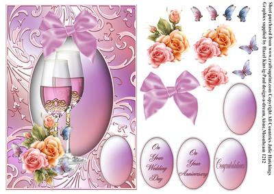 Congratulations Anniversary/wedding Day Card Front