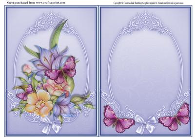 Insert to Floral Thank You/birthday Card