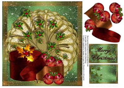 Christmas Decorations Card Topper