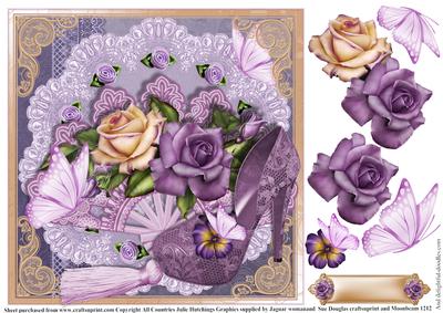The Lilac and Rose Shoe Card Topper
