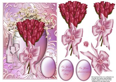 Bouquet of Roses Card Front