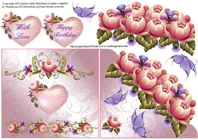 Pink Passion Over Edge Card