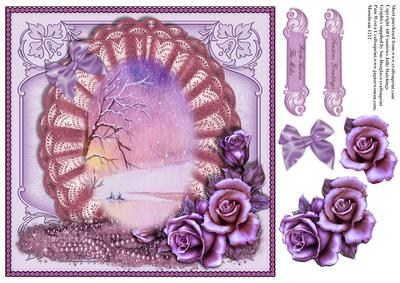 Across the Miles Winter Card Topper