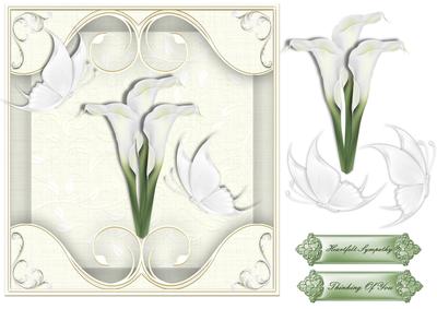 Heartfelt Sympathy Lilly Card Topper