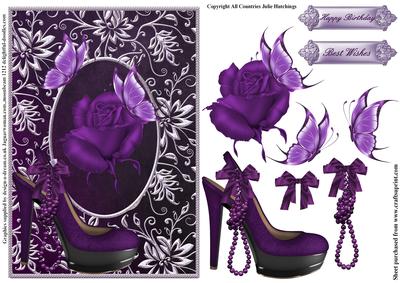 The Purple Slingback Card Front