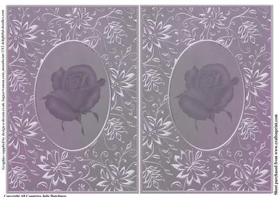 Insert to Purple Slingback Shoe Card Front