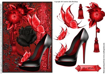 The Moulin Rouge Shoe Card Front