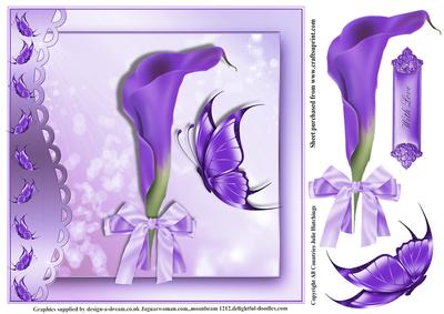 The Lily Card Topper