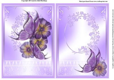 Insert to Flora and Flutters in Lilac
