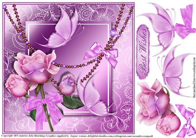 The Elegant Rose Card Topper