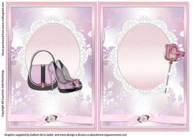 Insert to Pink Shoes and Handbag
