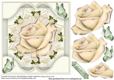 The Milky Rose Card Topper
