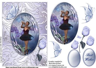 The Ballet Butterfly Dance Card Front
