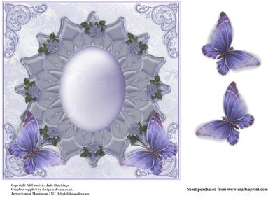 Insert to Lilac and Blue Butterfly's