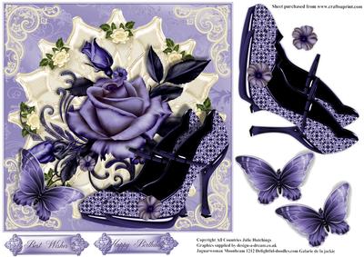 The Purple Shoes Card Topper