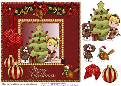 Waiting for Christmas Card Topper