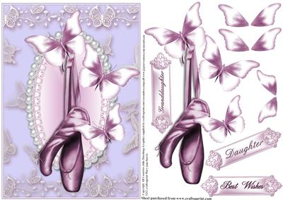 Ballet Shoes and Flutters Card Front