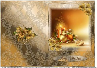 Christmas in Gold Quick Card