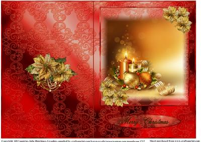 Red and Gold Christmas Quick Card