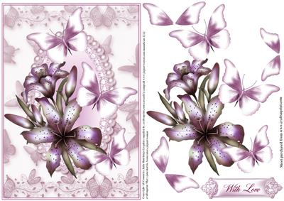 Lily Flutters Card Front