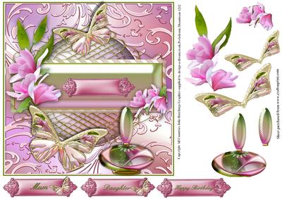 The Pink Perfume Card Topper