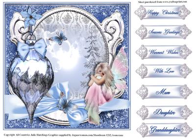 Ice Blue Christmas Fairy