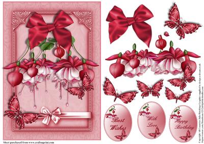 Flutters and Fushia's Card Front