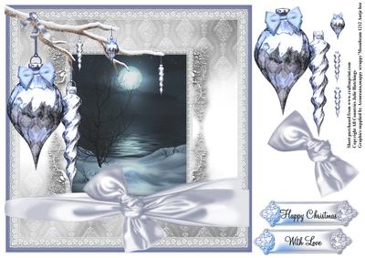 Winters Night Card Topper