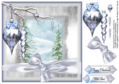 Winter Scene Card Topper