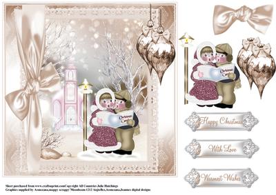 Christmas Carol Singers Card Toppers