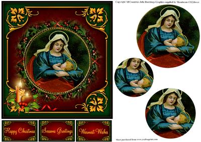 Vintage Style Mary and Baby Jesus