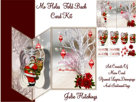 No Holes Fold Card Santa's Coming