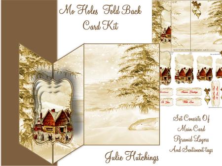 No Holes Fold Vintage Christmas Home Mini Kit