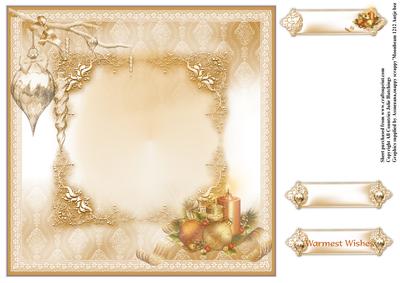 Insert to Candles and Decorations in Gold