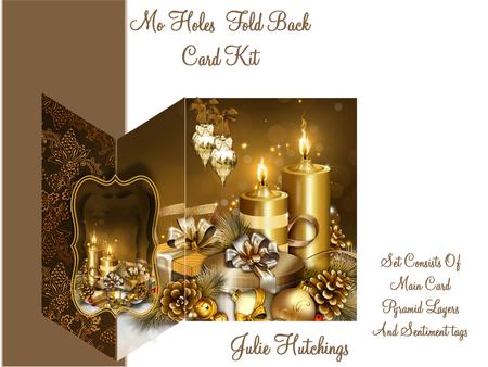 No Holes Glowing Candles and Decorations Fold Kit