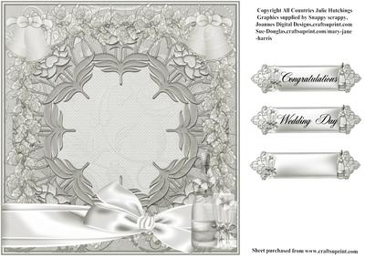 Insert to Compliment Wedding Day Topper